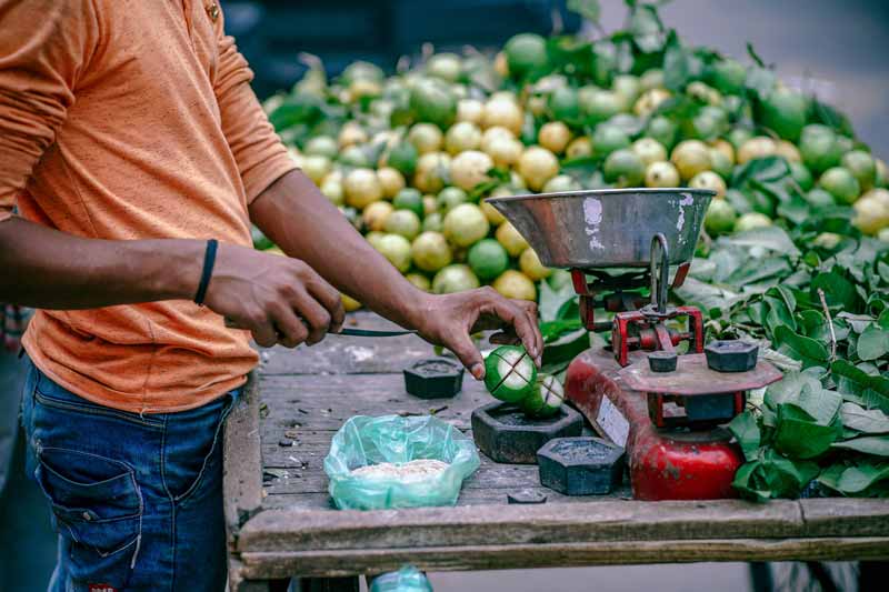 Man sells fruit